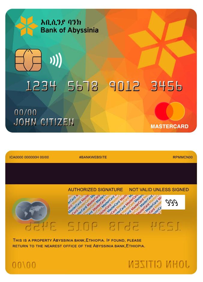 Ethiopia Abyssinia bank mastercard